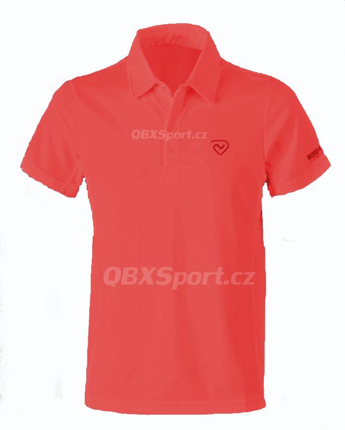 Pánské funkční triko s límečkem Northland Cooldry Gregor Polo Shirt flame