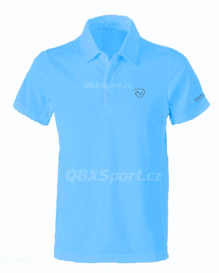 Pánské funkční triko s límečkem Northland Cooldry Gregor Polo Shirt azure blue